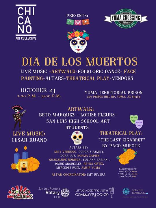 Chicano Art Collective Dia de los Muertos - Yuma Crossing National ...